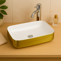 Galera Countertop Washbasin - Brushed Gold - Bathroom Store Ireland