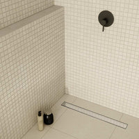 Rimless Linear Shower Drain with multiple finishes