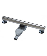 Chrome Slim Linear Drain 360 Siphon