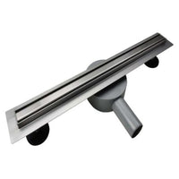 Chrome Slim Linear Shower Drain - Side View