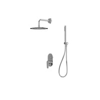 Cetus Concealed Shower Set with Rain Shower - Chrome