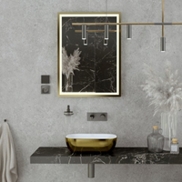 Costa Washbasin Gold-White in Bathroom