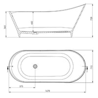 Cozy Syntheric Marble Freestanding Bath - Bathroom Store