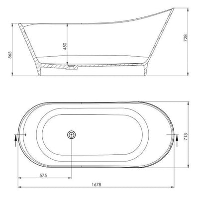 Cozy Syntheric Marble Freestanding Bath - Bathroom Store