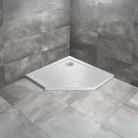 Doros PT Stone White Pentagon Shower Tray
