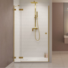 Radaway Essenza Pro DWJ Shower Enclosure - Brushed Gold