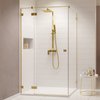 Radaway Essenza Pro KDJ Shower Enclosure - Brushed Gold