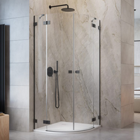 Radaway Essenza Pro PDD Shower Enclosure - Brushed Gunmetal