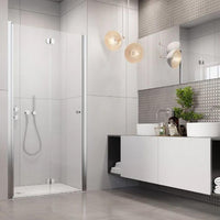 Eos DWB Bi-Fold Shower Door Chrome in Bathroom