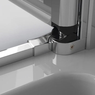Eos DWJ I Hinged Chrome Shower Door - Pivot Hinges