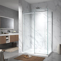 Gulietta Accent Chrome Sliding Shower Enclosure