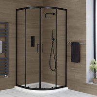 Gulietta Black Quadrant Shower Enclosure