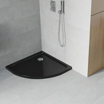 Gulietta Slim Black Gloss Quadrant Shower Tray