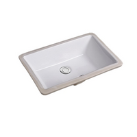 Amethyst Undermount Basin Sink - Glacier Ceramic