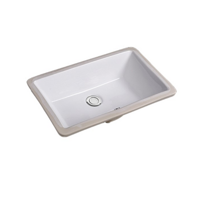 Amethyst Undermount Basin Sink - Glacier Ceramic