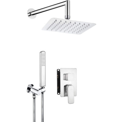 Hiacynt Concealed shower set with mixer BOX Chrome