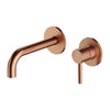 Omnires Y Wall Mounted Basin Tap Brushed Copper
