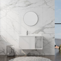 Kent White Fluted Vanity Unit & Basin