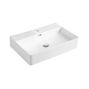 White Rectangle Countertop Washbasin - HT934