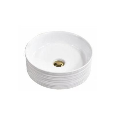 White Round Countertop Basin - HT-127