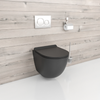 Rimless Wall Hung Toilet - B2376 MINI Matt Black
