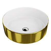 Merida Gold & White Countertop Washbasin
