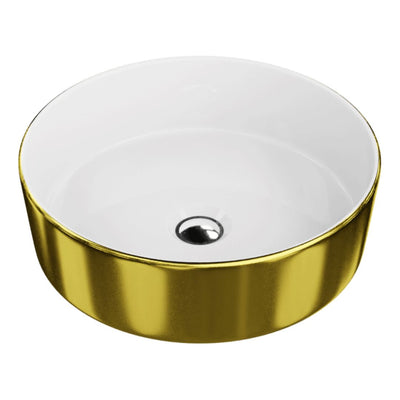 Merida Gold & White Countertop Washbasin