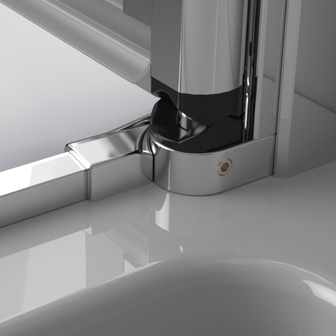 Hapi Walk In Screen NES Walk-In Screen with Flipper – Bathroom Store Ireland