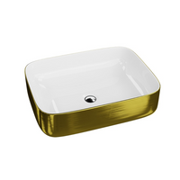 Galera Countertop Washbasin - Brushed Gold