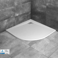 Kyntos A Quadrant Slate Shower Tray - White
