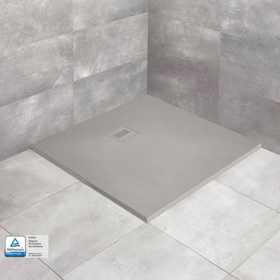Kyntos C Slate Shower Tray - Cemento