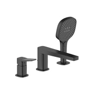 Malaga 3-Hole Deck Mounted Bath Mixer - Black - KFA