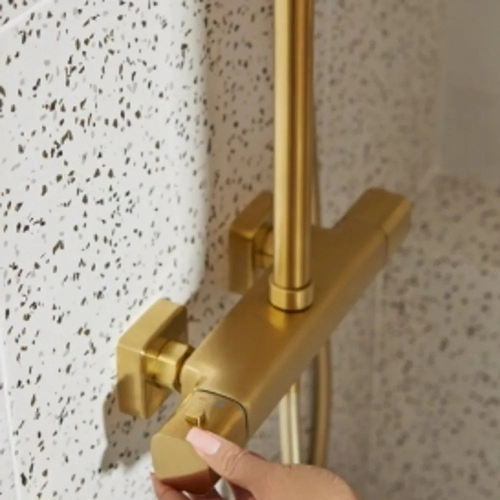 Malaga Thermostatic Rainshower Set