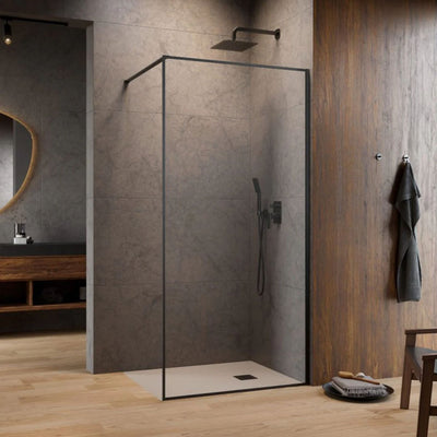 Modo F II Wetroom Screen - Brushed Gunmetal