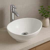 Moonstone White Countertop Basin - Glacier Ceramic