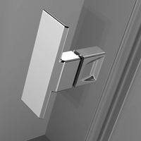 NES Chrome PTJ Pentagon Shower Enclosure - Door Handle