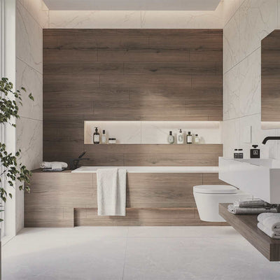 Nodo Brown Structure Matt 120x20cm - room arrangement
