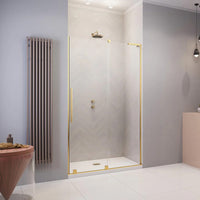 Radaway Furo DWJ Premium Sliding Door Gold in Bathroom