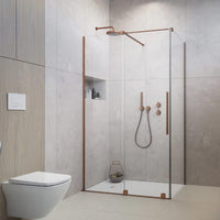 Radaway Furo KDJ Premium Shower Enclosure Brushed Copper in Bathroom