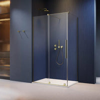 Radaway Furo KDJ Premium Shower Enclosure Brushed Gold 