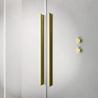 Radaway Furo KDJ Premium Shower Enclosure Brushed Gold - Ergonomic Handles