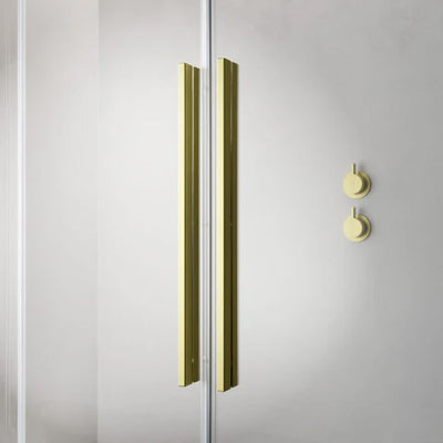 Radaway Furo KDJ Premium Shower Enclosure Brushed Gold - Ergonomic Handles