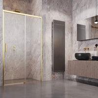 Radaway Idea DWJ Premium Shower Door Gold in Bathroom