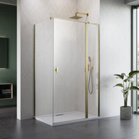 Radaway NES KDJ II Premium Shower Enclosure 6mm - Brushed Gold