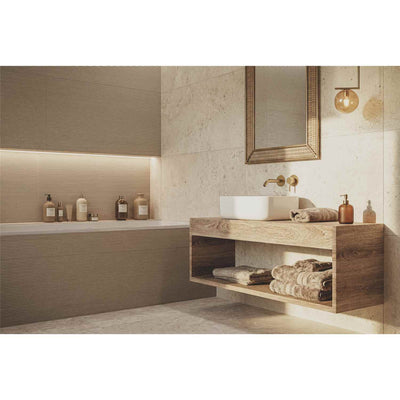 Relis Beige Structure Matt 120x60cm - room arrangement