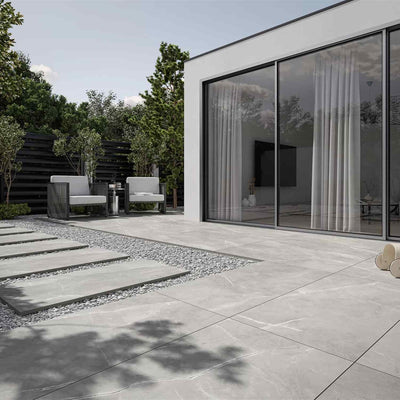 Ritual Grey 20mm slabs on a terrace
