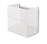 Prizma Slim White Vanity Unit 600mm