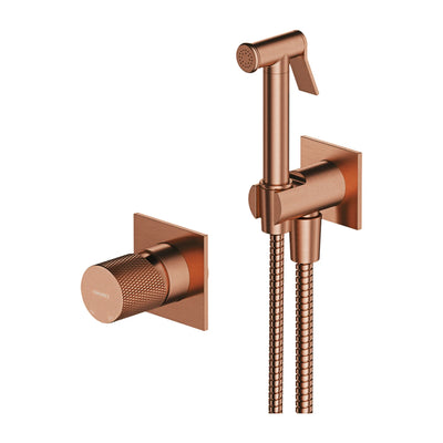 Contour Concealed Bidet Shower System — Brushed Copper