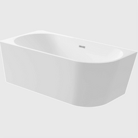 Silia Acrylic bathtub corner/free-standing Left/Right - 1500 Right - Deante