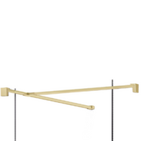Gold T-Connecter for Wet Room Panels - Bathroom Store Ireland